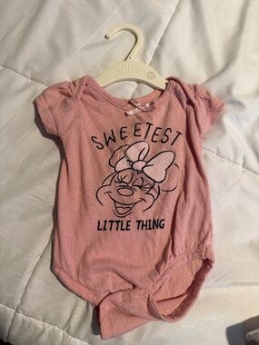 Minnie Mouse onesie . Sweetest Little Thing! 6 months